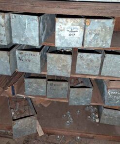 Assorted Steel containers of hardware