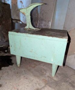 Shoe shine box and cobbler anvils