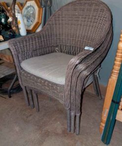 Rattan Bucket style patio chairs