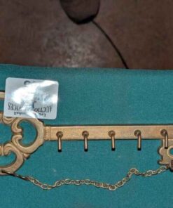 Brass Skeleton key shaped key holder