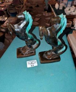 Pottery Rearing horse statues