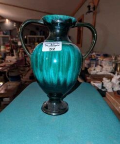 Double handled Blue Mountain pottery style vase