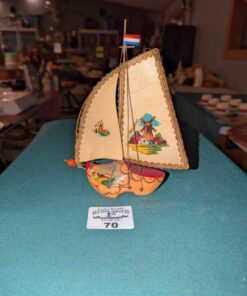 Wooden shoe Sailboat