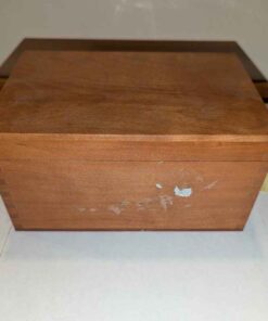 Golf whiskey glass set in wooden box