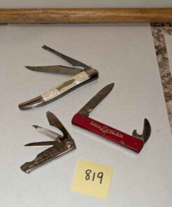 Trio of assorted pocket tools