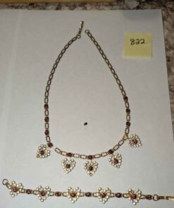 Costume necklace and bracelet