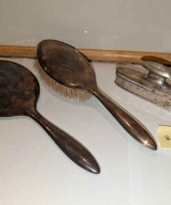 Birk's Vanity set; brush, mirror and nail buffer