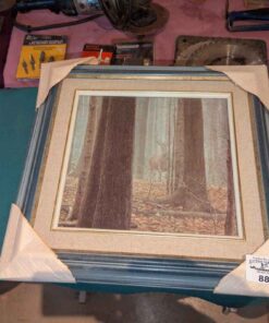 Robert Bateman Framed Deer in the woods print