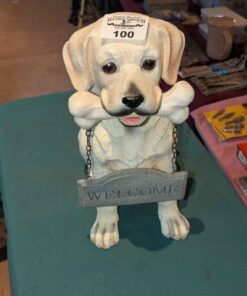 Dog Welcome Statue