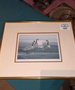 "Sunset and Canada Geese" Liz Mitten Print