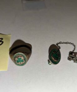 Birk's Sterling class ring and 1954 pin