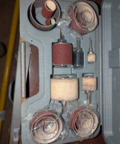 Rubber sanding drum set