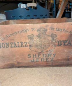 Gonzalez Byass sherry wood crate