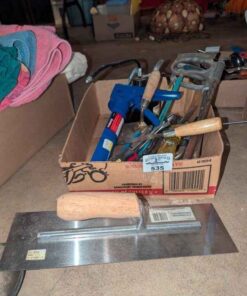 Hacksaws, screwdrivers, trowels, etc