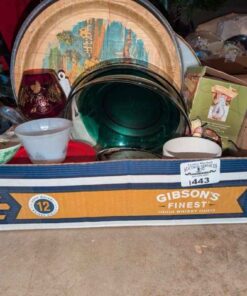 Spoon rest, glass bowls, angel figure, food storage container, etc