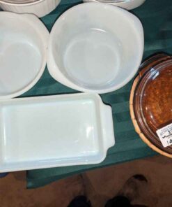 Fire king Primrose, Dynaware, etc casserole & baking dishes