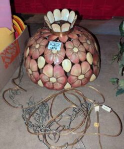 Floral hanging light fixture