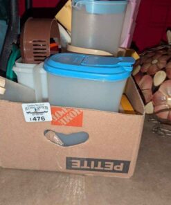 Assorted Tupperware food containers