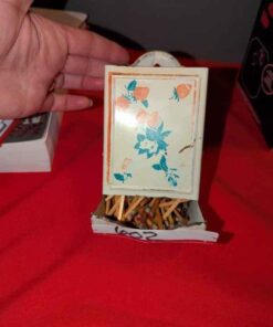 Vintage metal match holder