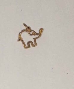 10kt Gold Elephant pendant