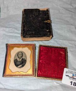 Tin and assorted Vintage photos