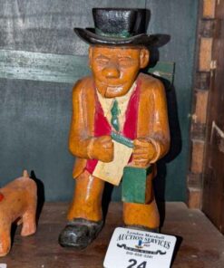 Folk Art Style Wood Carved Man