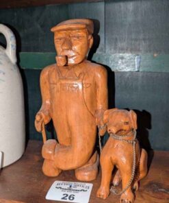 Keer Folk art Carving of 'Dick and Max'