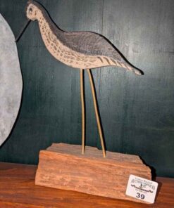 Folk art Yellow legs wooden carving