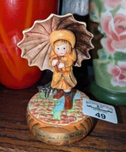 "Rain or shine, I like you fine" music box