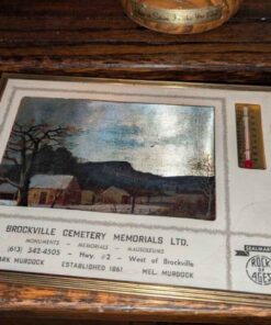 Brockville Cemetery Advertising wall thermometer