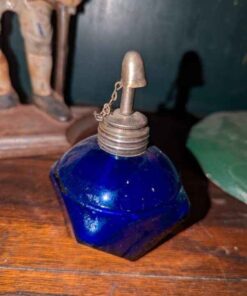 Antique Cobalt Alcohol Lamp