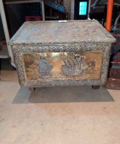 Brass Nautical design Coal Box with insert