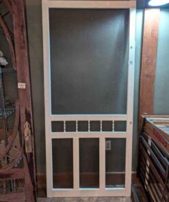 Solid Vinyl Screened Door