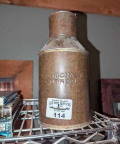 D Hatton & Co of Montreal Metal container and cup/lid