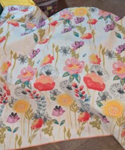 Hand Stitched Antique Floral Quilt