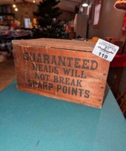 Smarts of Brockville Stelco Cheese box Tacks crate