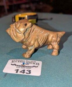 Brass English Bull dog figure