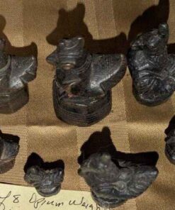 Vintage Opium weights; Chickens/ducks