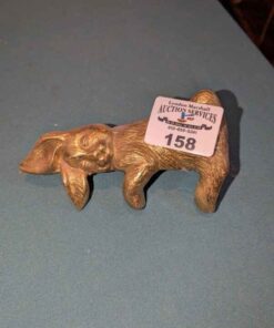 Sleeping Brass Bunny Shelf sitter