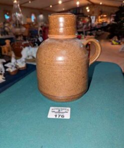 Stoneware finger jug with screw top