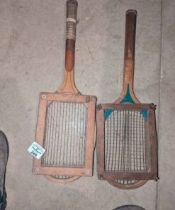 Vintage Tennis Racquets and supports