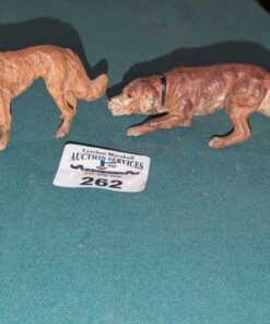 Spelter Dog figurines