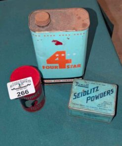 Calumet, Four Star & Seidlitz Powders tin