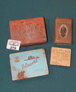 Cigar, Cigarette, Tobacco Tins