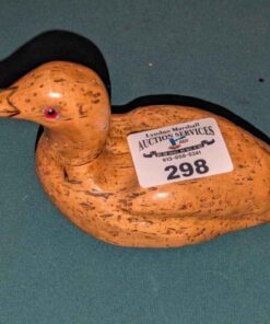 J.A.S 98 Wood carved duck