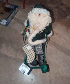 Santa in a sleigh decoration