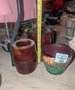 Robinson Ransbottom planter and stoneware jugs