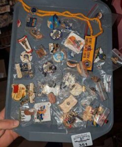 Assorted Souvenir pins and badges