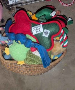 Assorted dog toys
