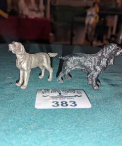 Metal dog figures